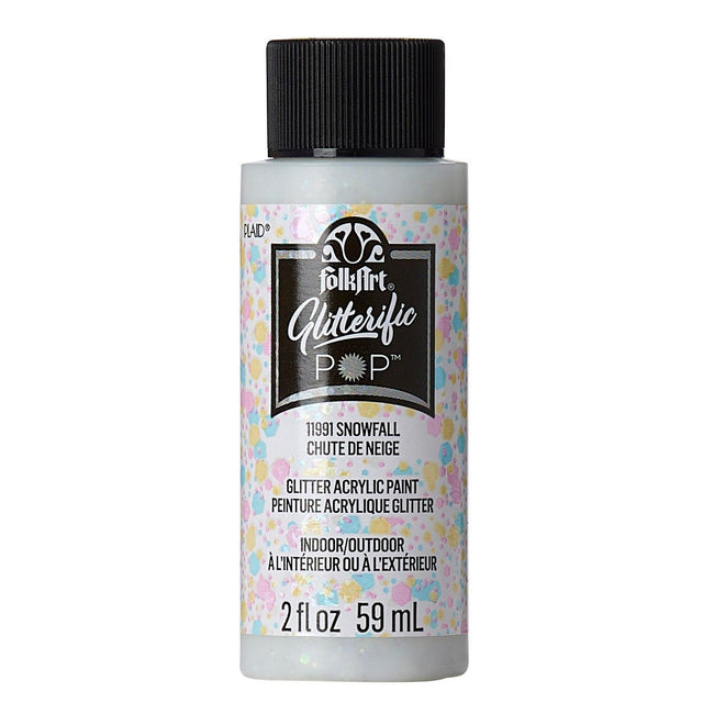 Folkart • pittura acrilica pop scintillante Snowfall 59ml