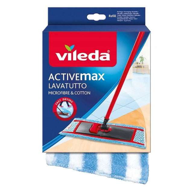 Vileda active max - mop a spirale - adatto a tutti i pavimenti - microfibra