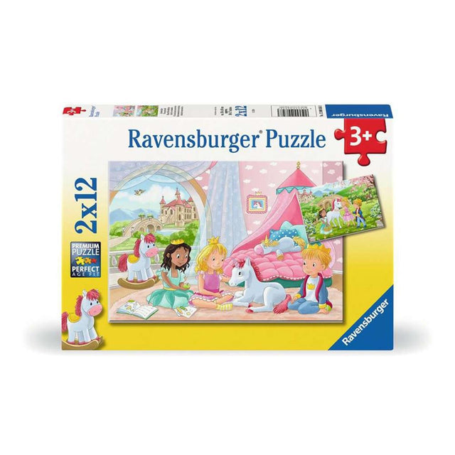 Puzzle Ravensburger principe principessa 2x12 pezzi