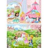 Puzzle Ravensburger principe principessa 2x12 pezzi