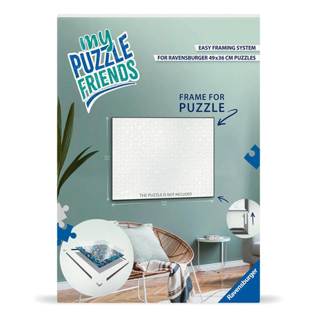 Ravensburger cornice puzzle bianca 500 pezzi - cornice puzzle per puzzle.