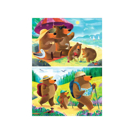 Ravensburger puzzle orso vacanze in famiglia 2x24 pezzi
