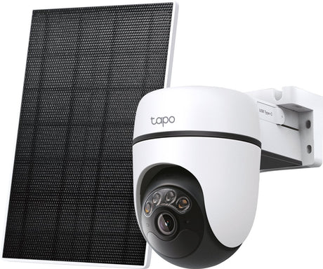 Tp-link tapo c610 kit beveiligingscamera buiten met zonnepaneel - 2k 3mp - ip65 - ai detectie -wifi camera