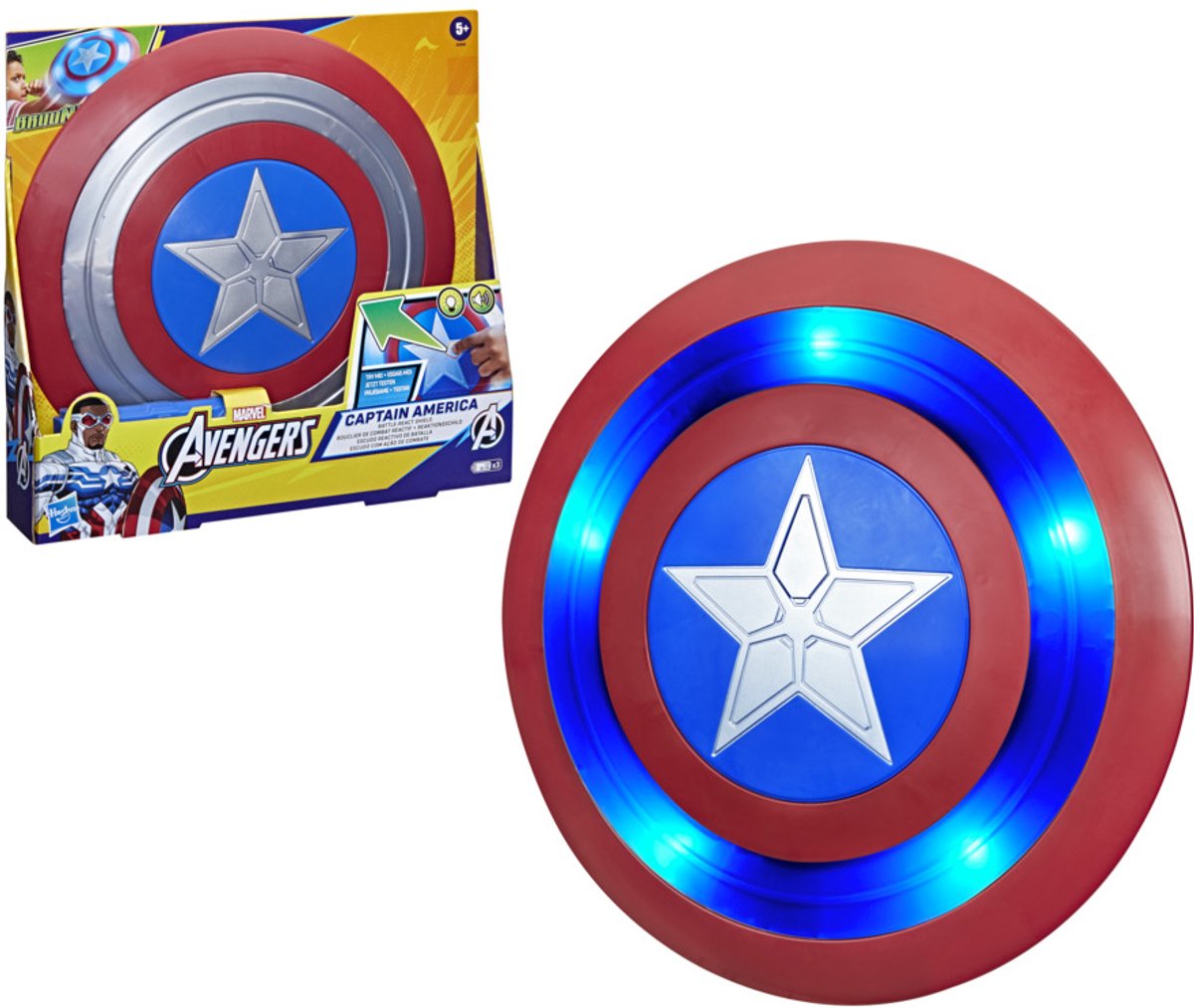Hasbro Marvel Capitan America - Scudo con luce e suono