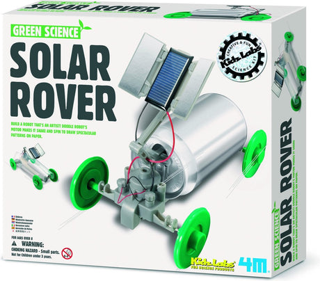 4m scienza e giochi - costruisci la tua auto a celle solari - kit di costruzione - kidzlabs - scienza verde - 5+