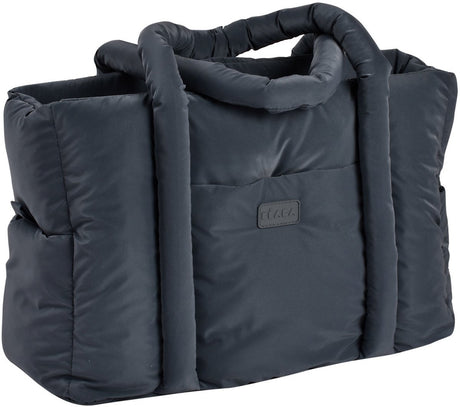 Borsa per pannolini Béaba puffy paris 25 l - borsa fasciatoio imbottita per mamma e papà - 10 scomparti con ampia tasca frontale con cerniera - scomparto isolato per bottiglie - incluso fasciatoio e clip per passeggino - grigio erica scuro