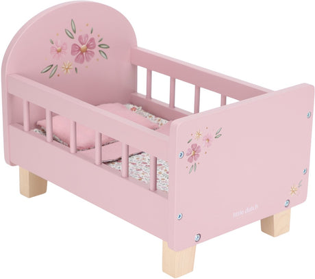Piccolo letto per bambole olandese in legno FSC