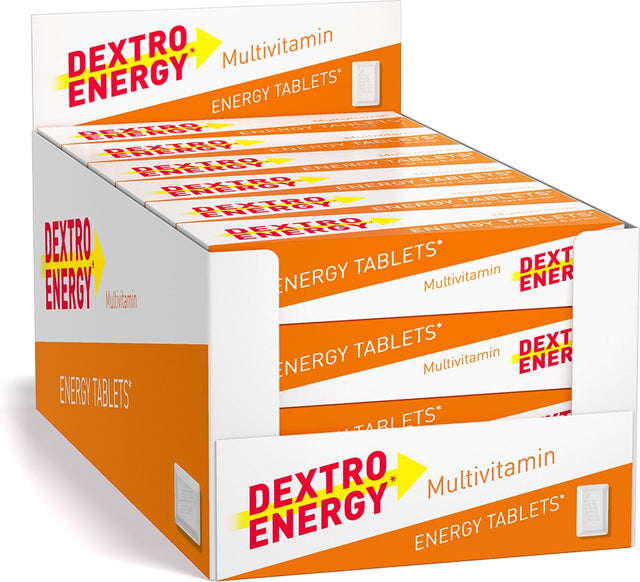 Dextro Energy Multivitaminico - 24 x 14 pezzi - compresse di destrosio con 10 vitamine - destrosio - zuccheri veloci