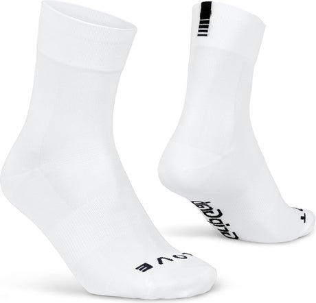 Gripgrab - calzini da ciclismo estivi leggeri e performanti SL 1 paio di calzini da ciclismo coolmax taglio regolare - bianco - unisex