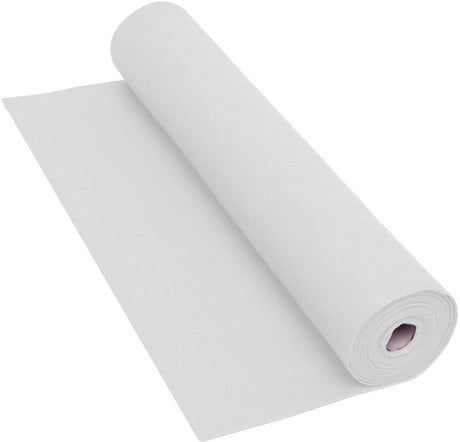 Colorazioni rotolo di feltro bianco materiale artigianale 160 g/m² 5 metri x 45 cm.