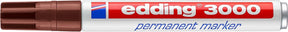 Edding 3000 pennarello indelebile rotondo - marrone - 1 pezzo