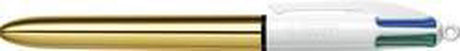 Bic 964774 balpen zwart, blauw, groen, rood intrekbare balpen met klembevestiging 1 stuk