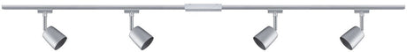 Paulmann Urail Rail Spot Cover Starter Set GU10 max. 4x10w dimmerabile 230v cromo opaco, cromo
