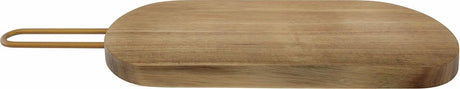 Tagliere Point-virgule - tagliere da portata in legno di acacia con manico in rame - 40x12x2cm