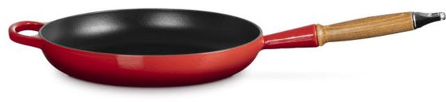 Padella firmata Le Creuset - rosso ciliegia - ø 28 cm - rivestimento antiaderente smaltato - adatta a tutte le fonti di calore, compresa l'induzione - lavabile in lavastoviglie - garanzia a vita