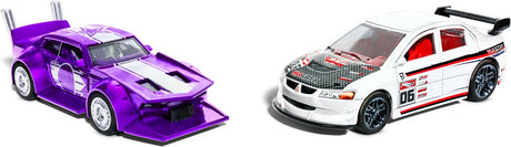 Hot Wheels - Speeder pull-back - set di 2 macchinine - scala 1:43