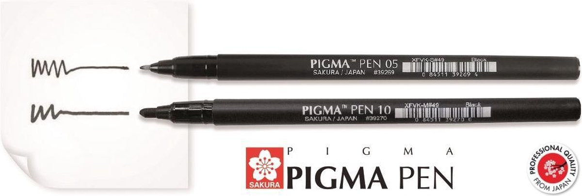 Penna Sakura Pigma nera set 3
