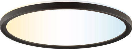 Brilliant avola - plafoniera - ø 29,3 cm - led 18w - 2400lm - 2700k-6500k - cct - timer - luce notturna - dimmerabile - telecomando - ip20 - nero