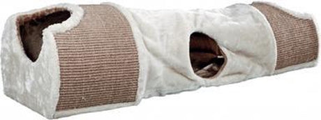 Trixie tunnel antigraffio grigio chiaro marrone tortora 110x30x38 cm