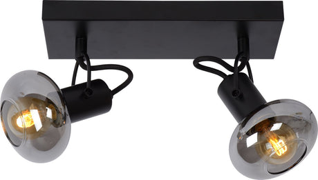 Lucide madee - faretto da soffitto (lampada da soffitto) - 2xe14 - nero
