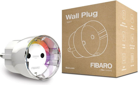 Presa a muro Fibaro - tipo f (nl) - presa intelligente incl. contatore di energia: funziona con tone, home center e homey