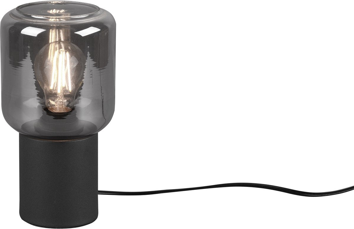 Rl vivi la tua realtà luminosa nico - lampada da tavolo - nero opaco - escl. 1xe27 4w
