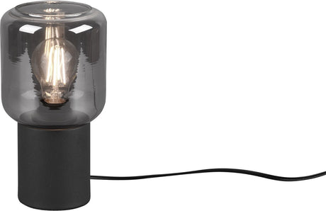 Rl vivi la tua realtà luminosa nico - lampada da tavolo - nero opaco - escl. 1xe27 4w