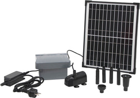 Ubbink - Solarmax 600 - Pompa per fontana ad energia solare - con batteria propria - Pompa per laghetto