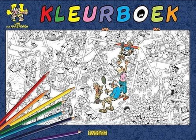 Kalenderwinkel.nl Libro da colorare di Jan van Haasteren