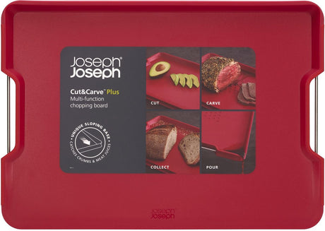 Joseph Joseph - taglia, scolpisci più tagliere grande - plastica - rosso