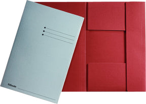 Cartelle Esselte 3 lembi folio 235x350mm rosso