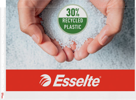 Borsa da esposizione Esselte - pp - a3 orizzontale - 30% plastica riciclata pre-consumo - 50 pezzi - trasparente
