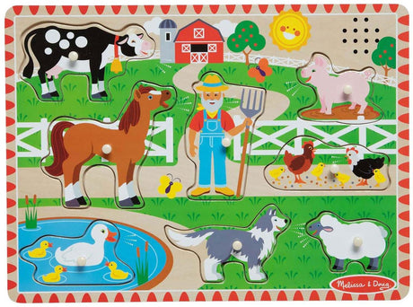 Melissa Doug – puzzle sonoro in legno – vecchia fattoria di McDonald's