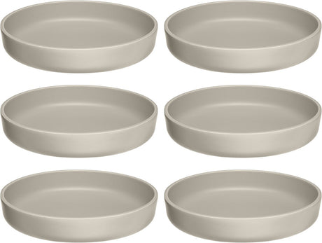 Piatto Leonardo roma fondo 20 cm beige - set 6