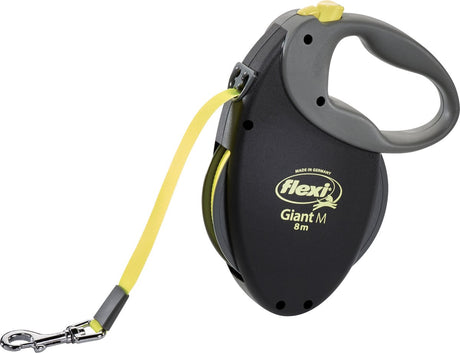 Nastro gigante Flexi retrattile con linea neon nero giallo