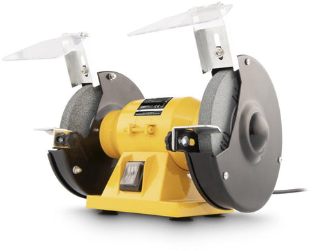 Smerigliatrice da banco Powerplus powx1290 150w diametro 150mm con 2 accessori.
