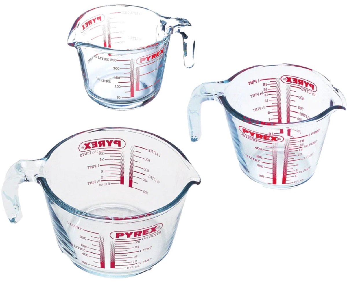 Misurino Pyrex, set da 3 pezzi - | preparazione classica