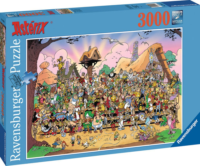 Puzzle Ravensburger Astérix Obélix - 3000 pezzi - Personaggi dei cartoni animati.