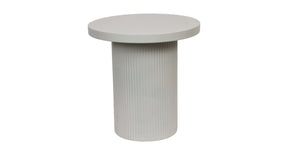 Table metal 38x38x38cm off white