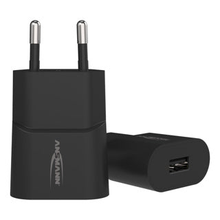Blocco caricabatterie per telefono Ansmann USB-A nero | 4 pezzi