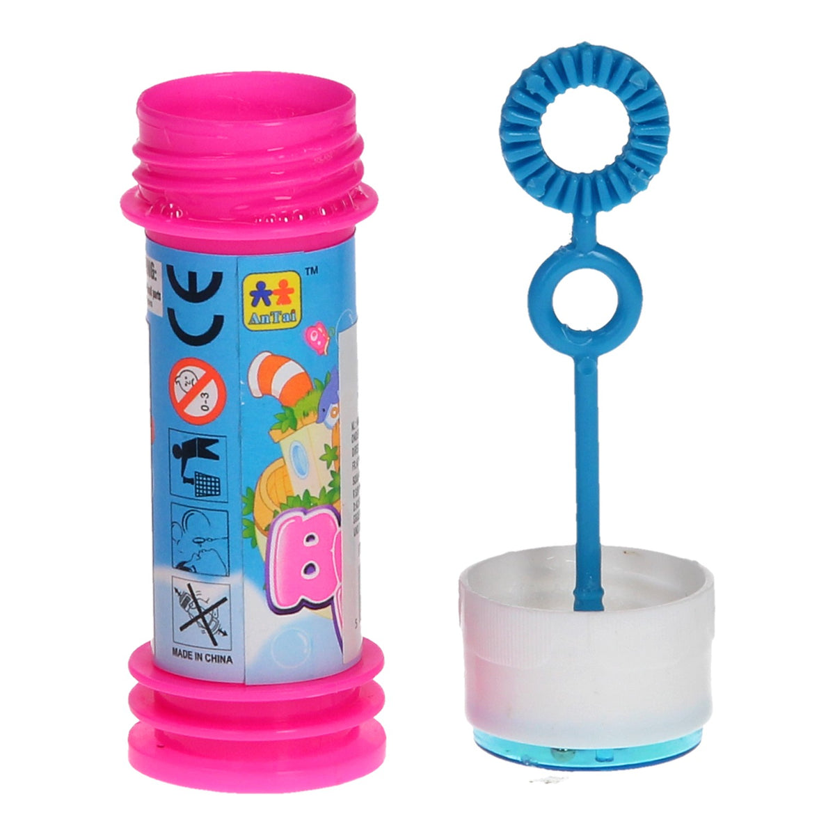 Soffiatore di bolle Duckiez con gioco di pazienza, 24 pz.