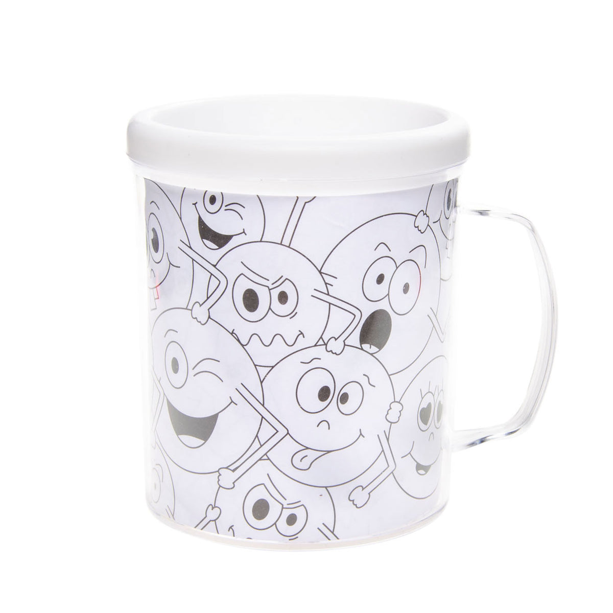 Duckiez colora la tua tazza smiley 10 cm | 24 pezzi