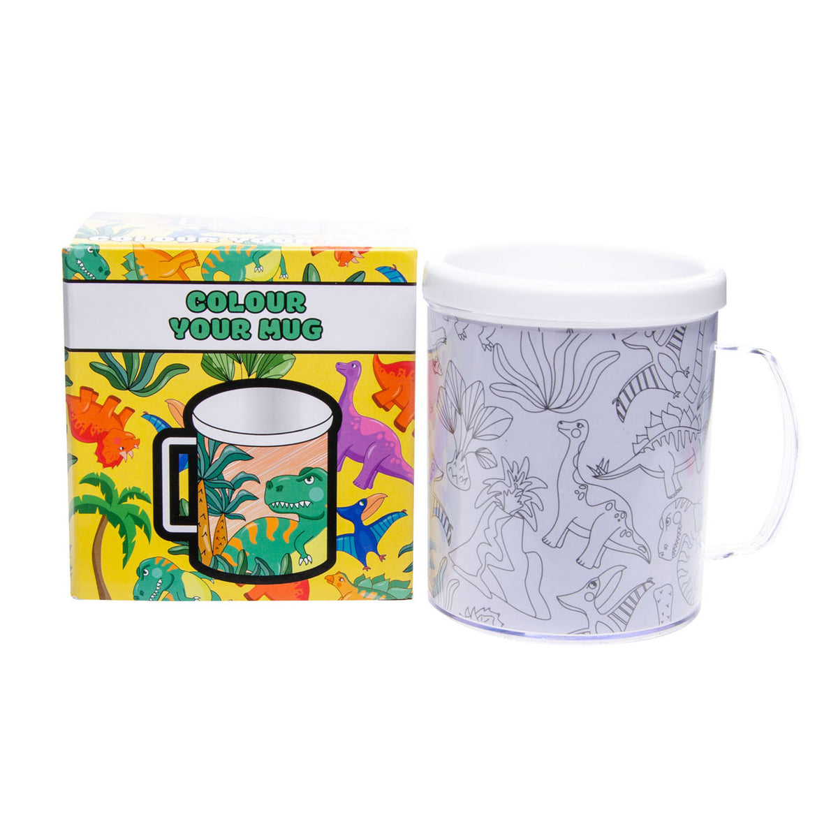 Duckiez colora la tua tazza dino