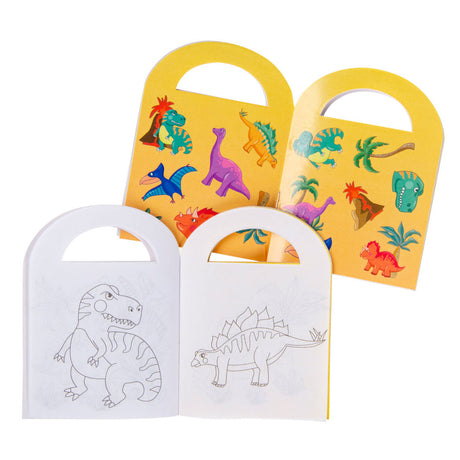 Libro da colorare Duckiez con adesivi di dinosauri