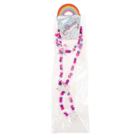 Collana e bracciale in legno Duckiez unicorno