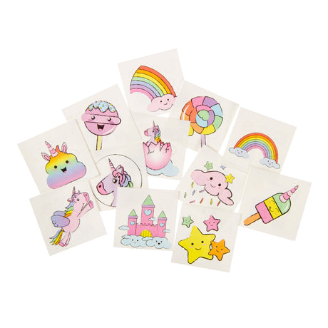 Duckiez tatuaggi unicorno, 12 pz.