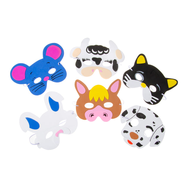 Maschera in schiuma Duckiez animale da fattoria