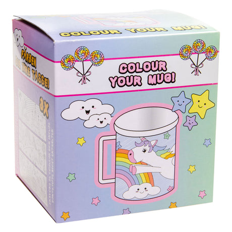 Duckiez colora la tua tazza unicorno 10 cm | 36 pezzi