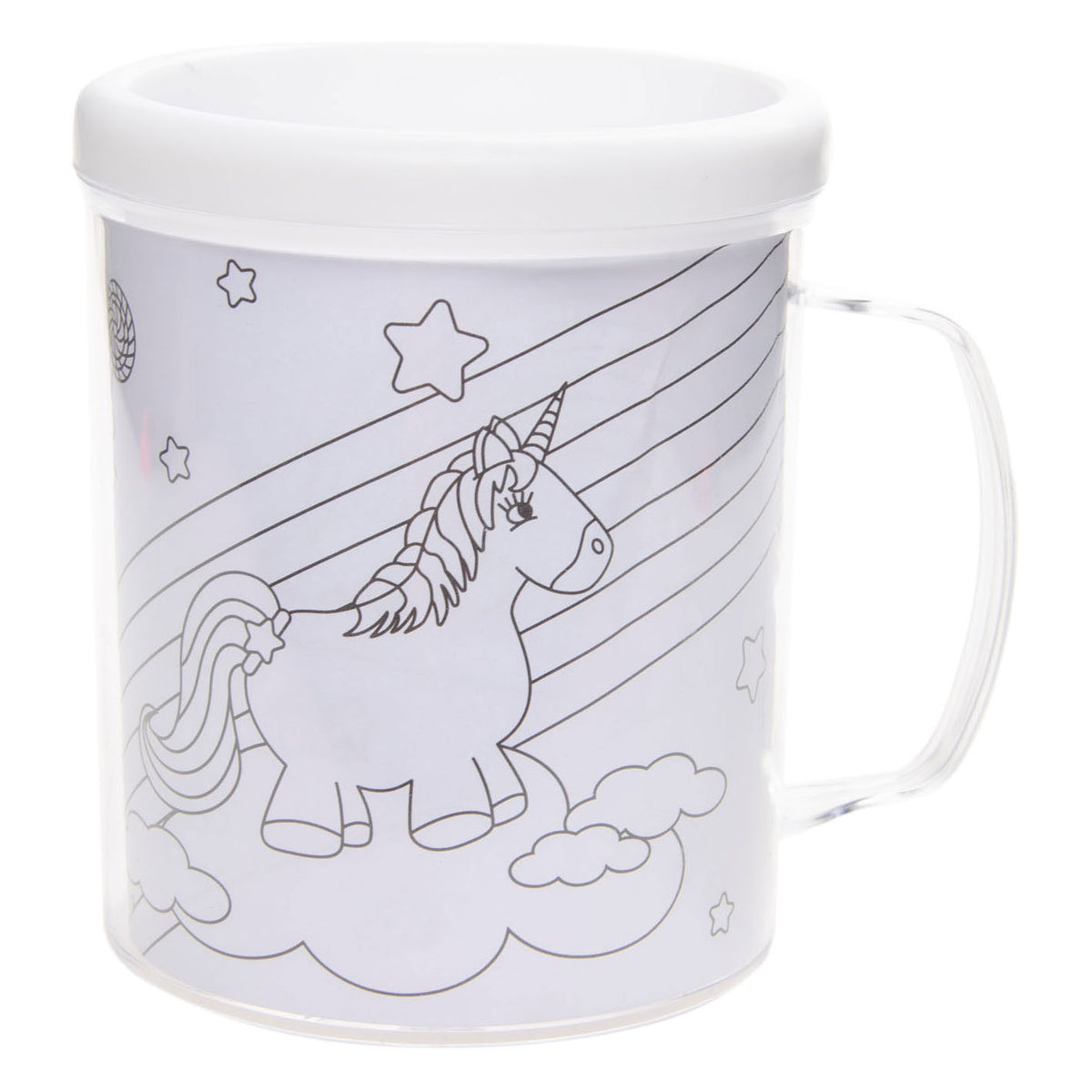 Duckiez colora la tua tazza unicorno 10 cm | 36 pezzi