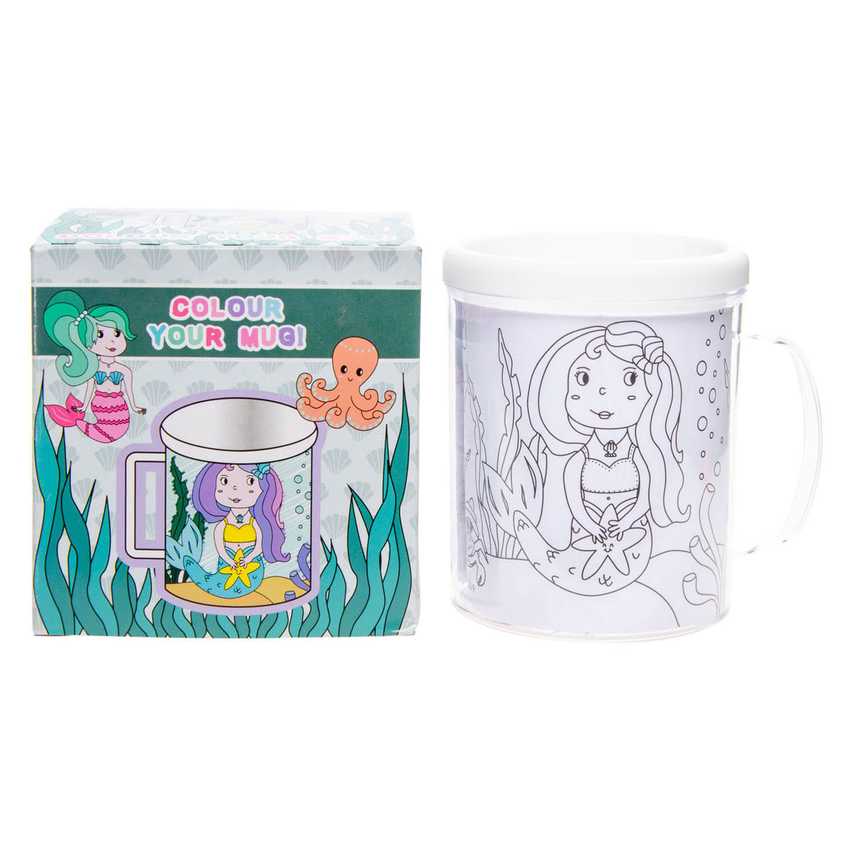 Colora la tua sirena di tazza